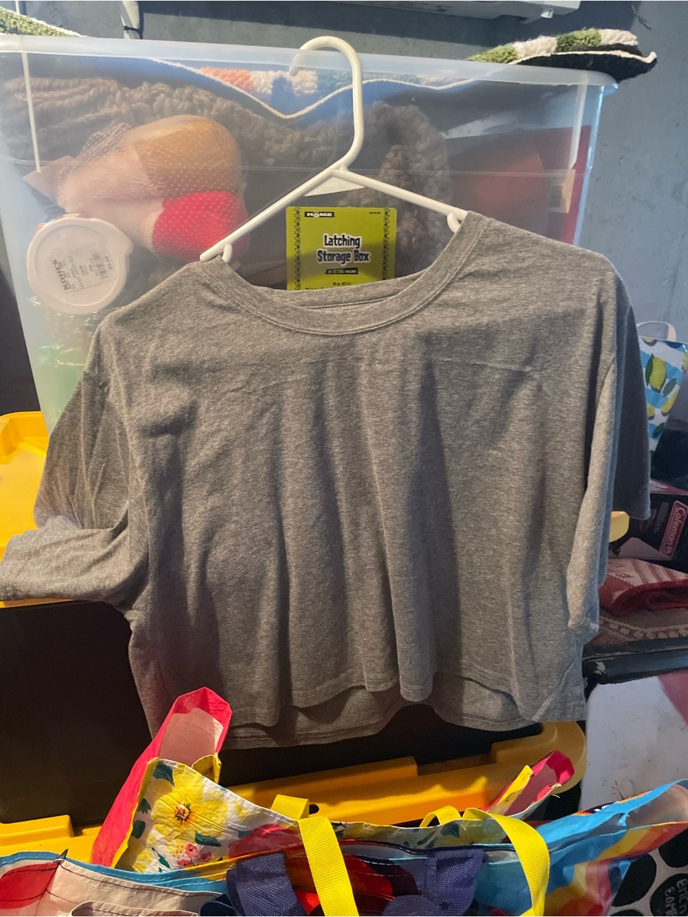 Kids Gray Cropped T-Shirt - Unbranded